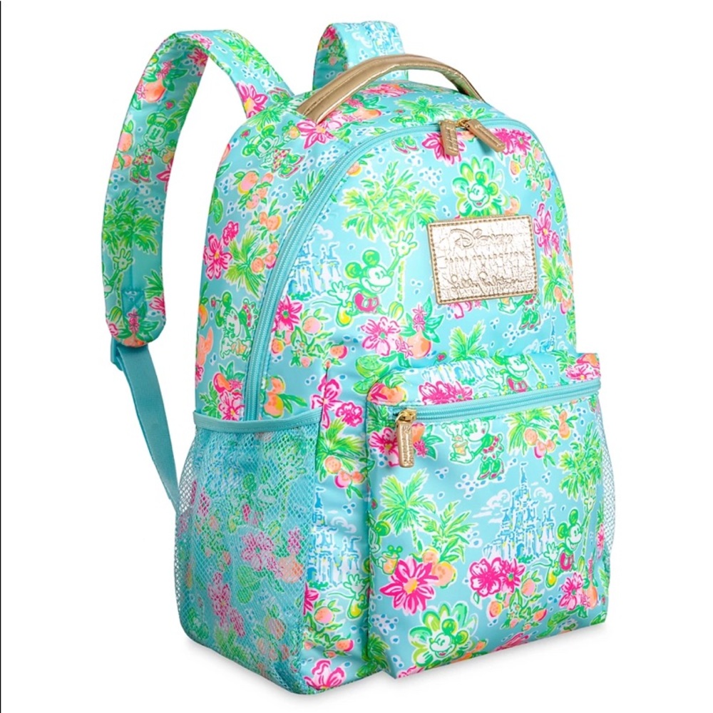 NWT Lilly Pulitzer X Disney Parks -Lilly Loves Disney Backpack - Picture 6 of 8